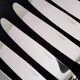 12 Guy Degrenne Rocaille Pattern Table Knives