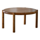 Rainer Daumiller, extendable round dining table in pine, modern Danish style, 1970s.
