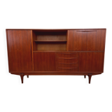 Vintage Scandinavian high sideboard in teak from the 50s and 60s
