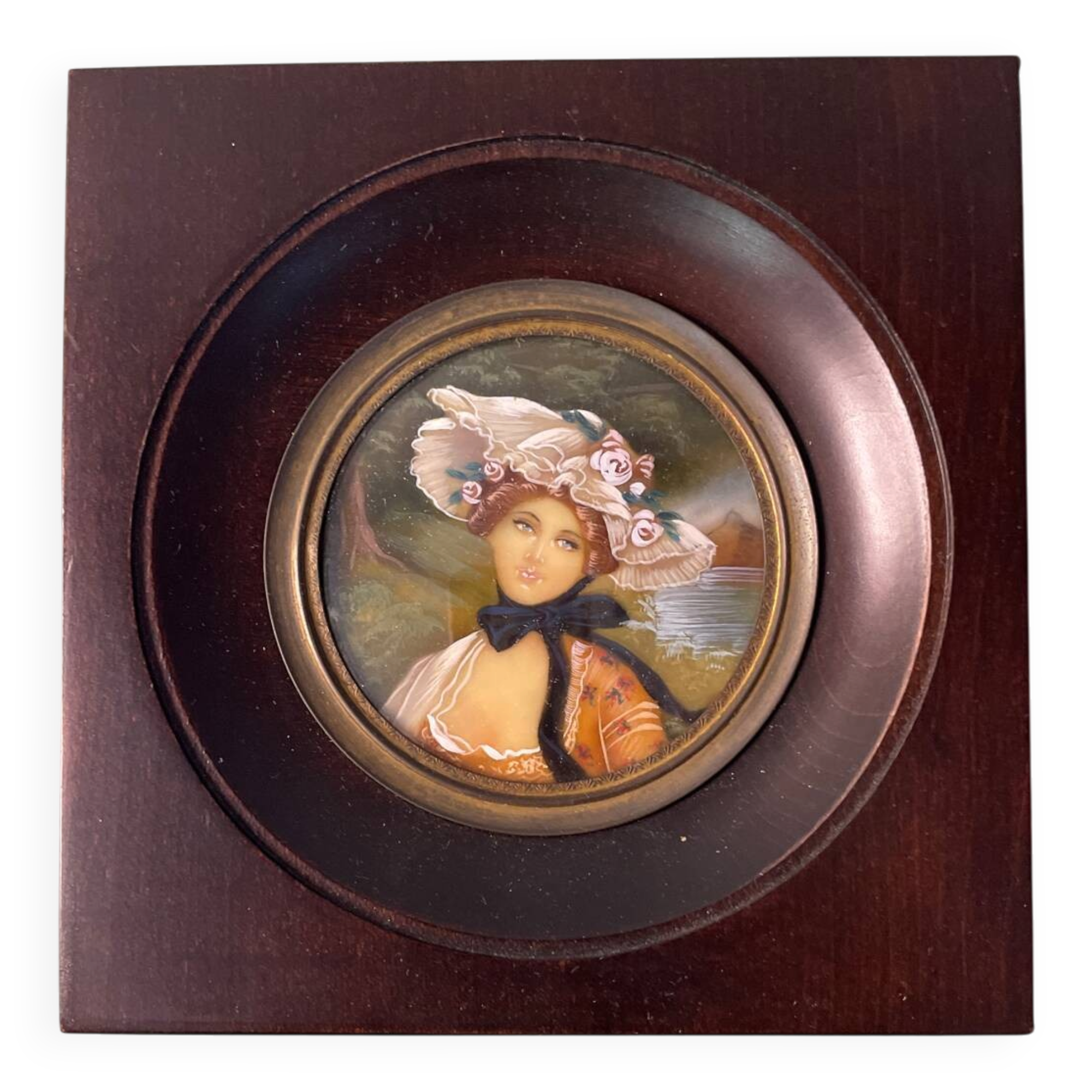 Framed portrait of a woman.