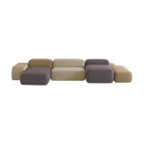 Modular sofa made of medley lapalma fabric