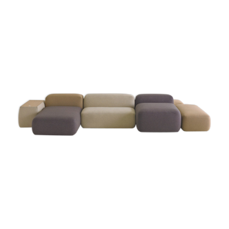 Modular sofa made of medley lapalma fabric