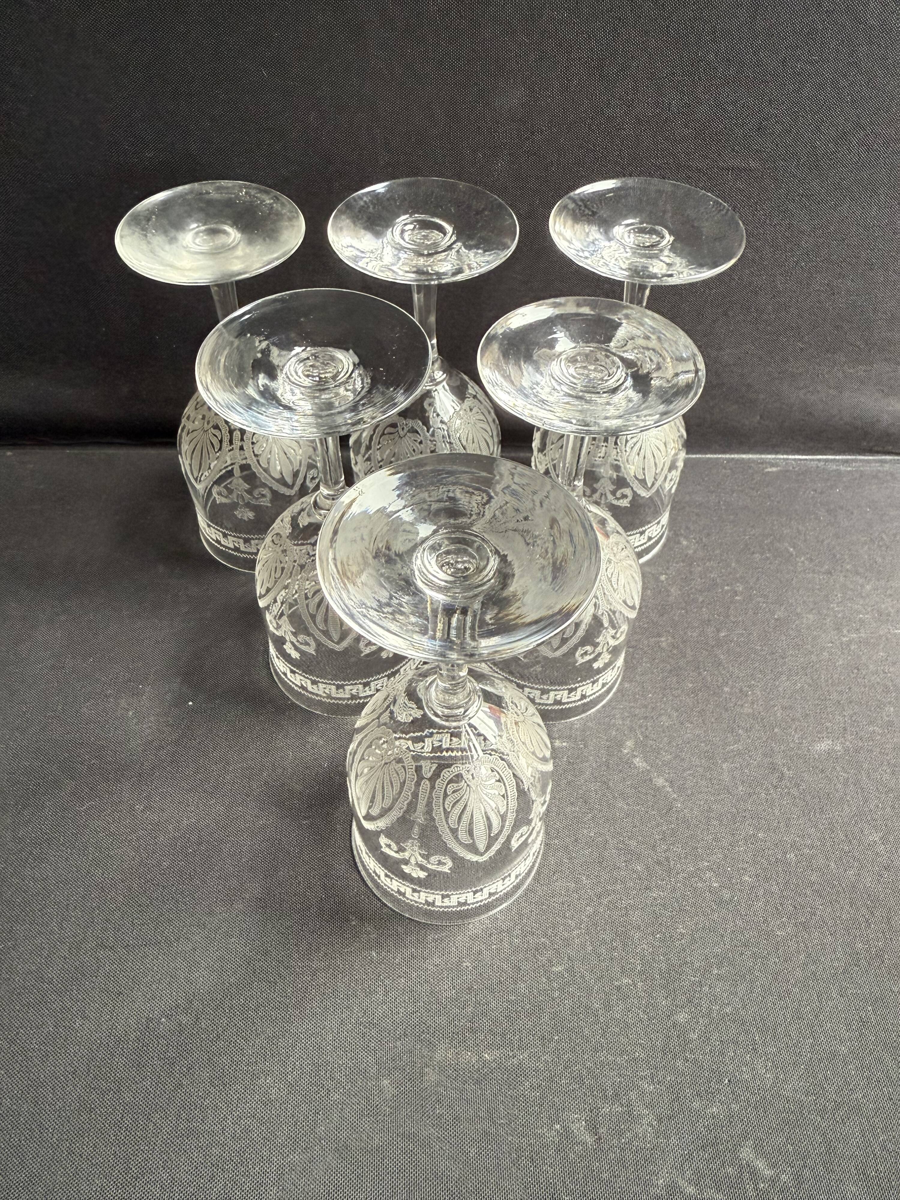 6 Wine glasses – Saint Louis Pasteur service