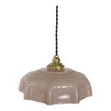 Old pink opaline pendant light