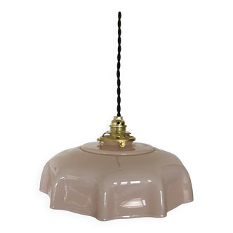 Old pink opaline pendant light