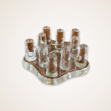 Glass teapot warmer