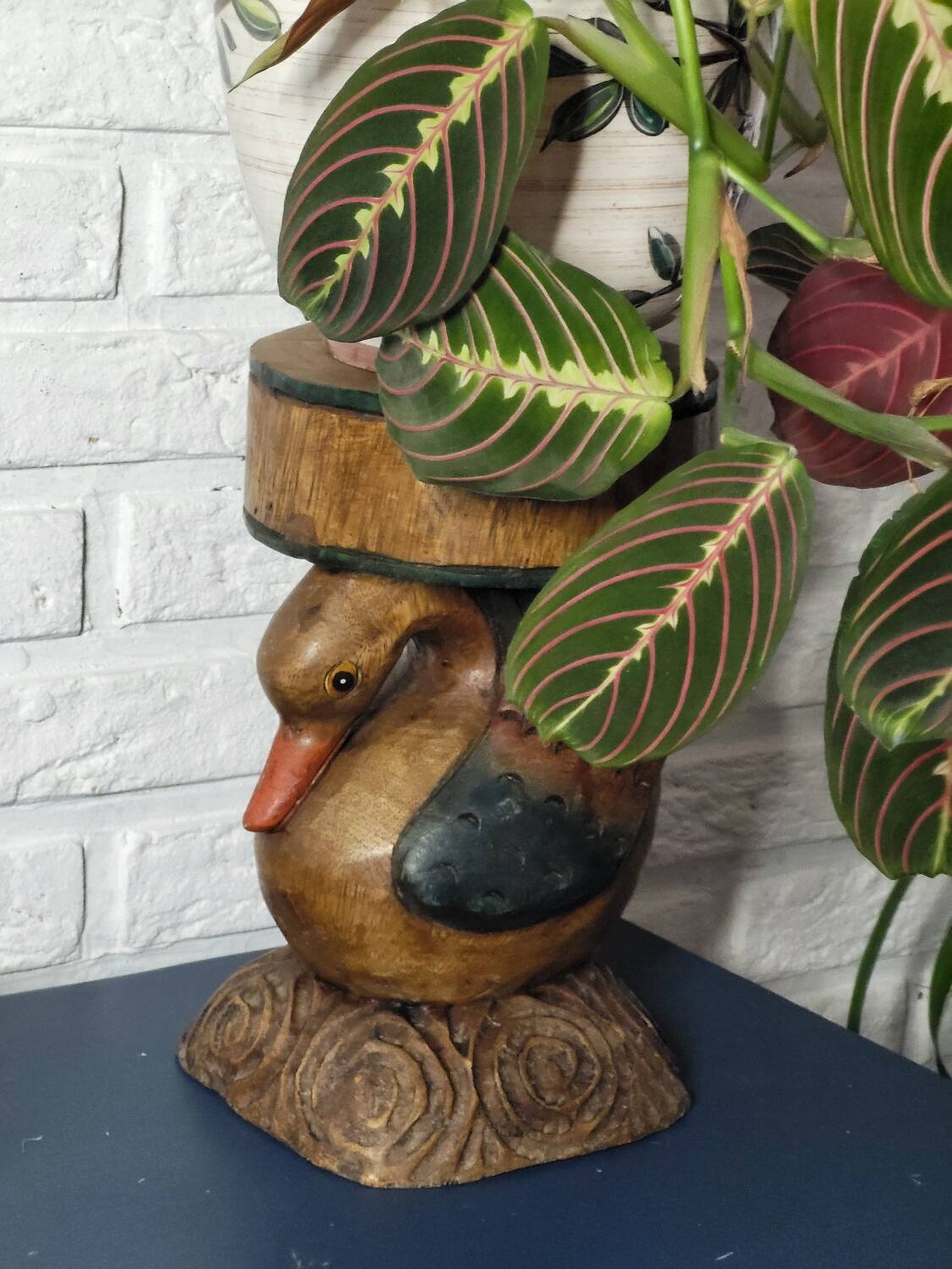 Wooden plant holder