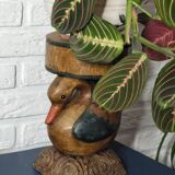 Wooden plant holder