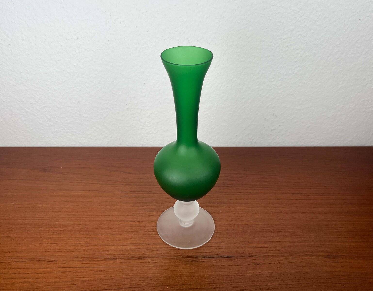 Italian Satinato Series Glass Vase attributed to Carlo Moretti, 1970s