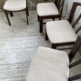 4 Scandinavian mahogany chairs