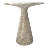 Table d'appoint en silver travertin