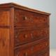 Antique baroque walnut chest of drawers with 4 drawers, 17th century.