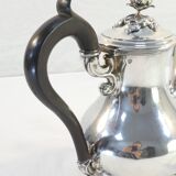 Theiere pourer in solid silver handle in ebene minerve martial fray 19th