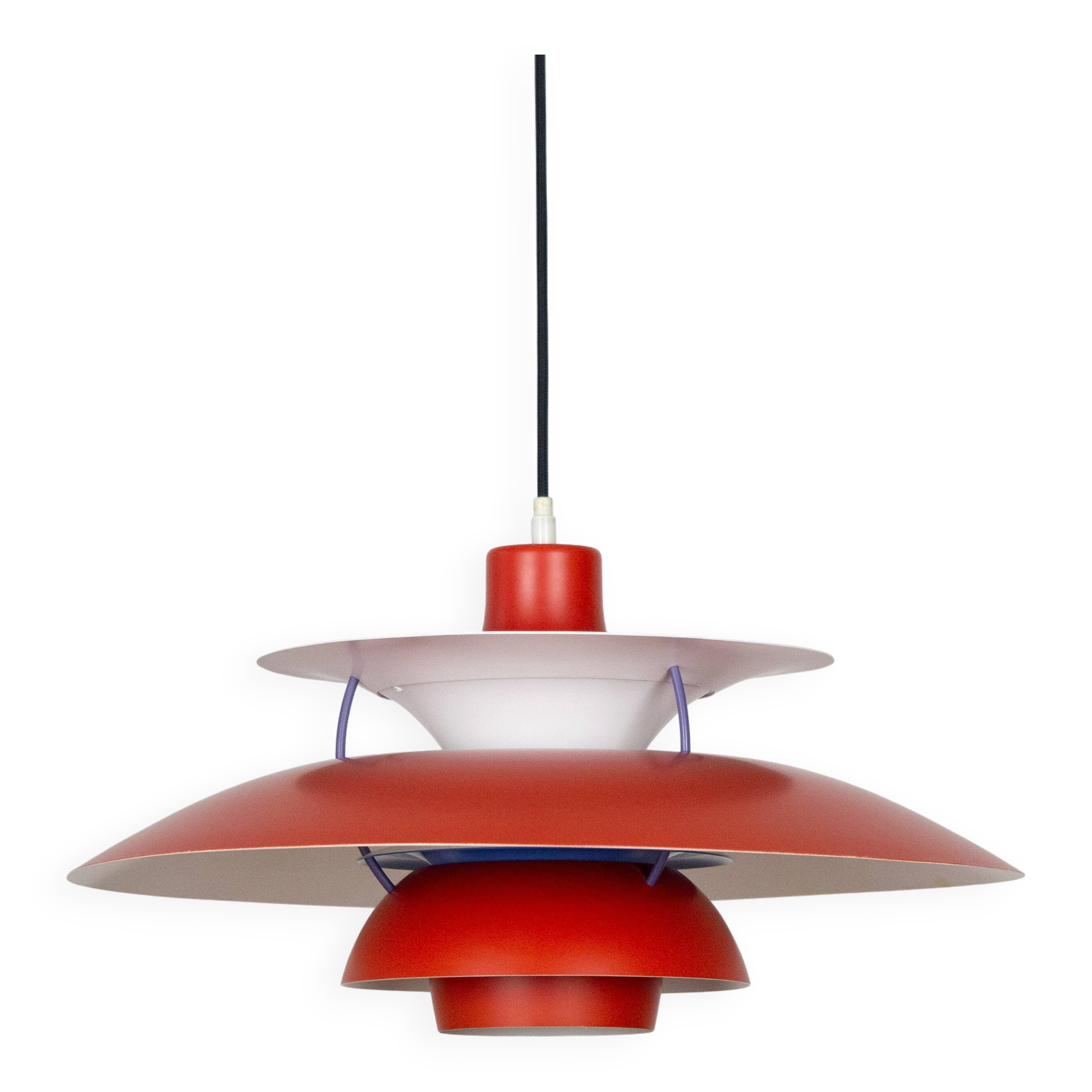 Lampe suspendue vintage danoise PH 5 par Poul Henningsen, Louis Poulsen, 1958