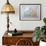 The North Atlantic, original map printed in 1879.