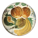 Plato de cerámica "Puigdemont". España 1970s.