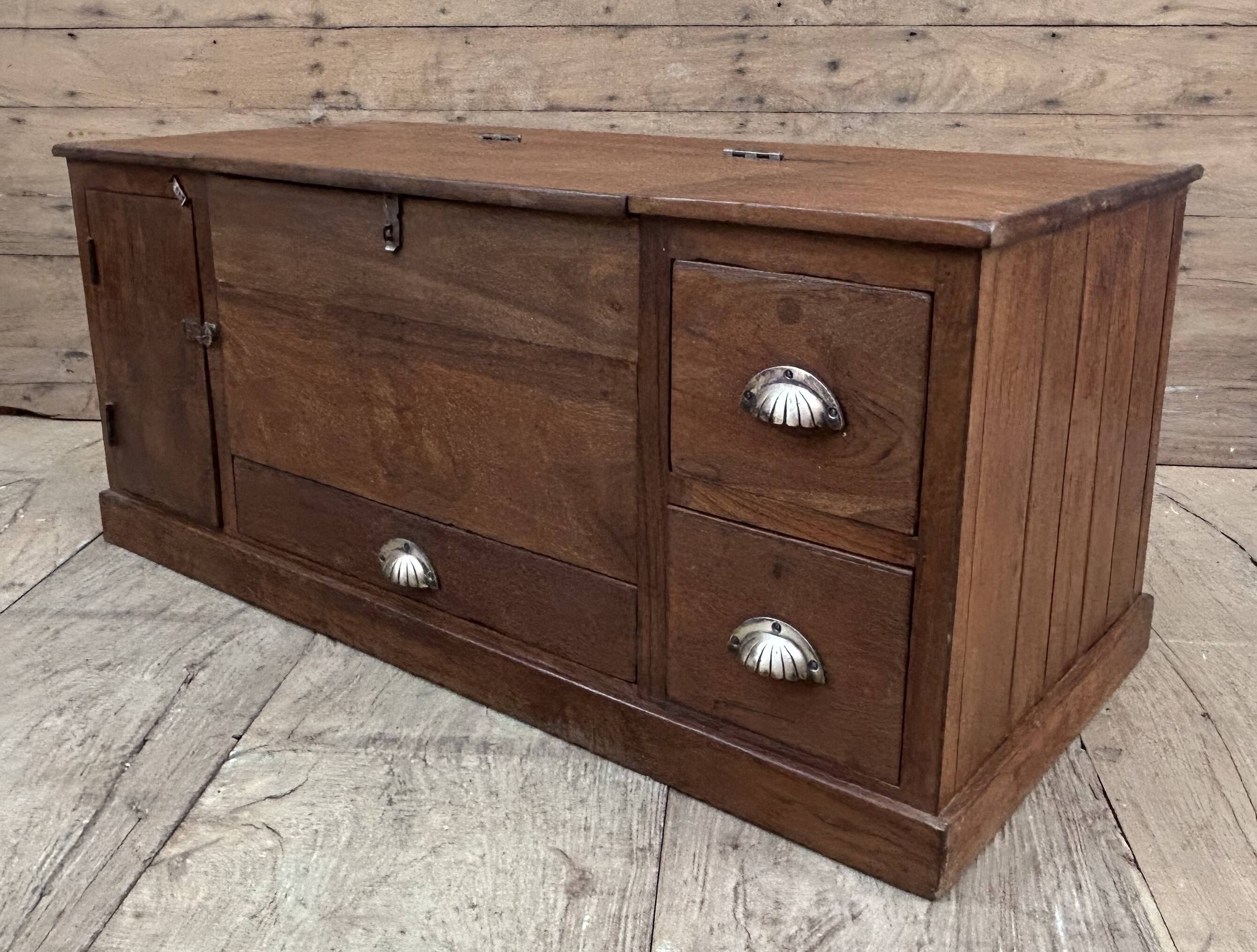 bench - teak safe from Burma