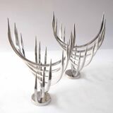 Pair of X Feal candlesticks