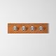 Wall coat rack by Pierre Guariche for La Plagne, around 1968.