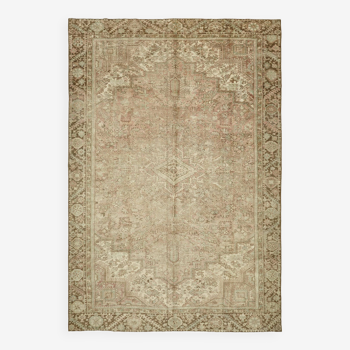 1980s 280 cm x 405 cm beige wool carpet