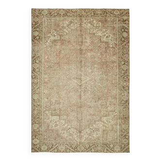 1980s 280 cm x 405 cm beige wool carpet