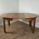 Table ronde extensible en orme