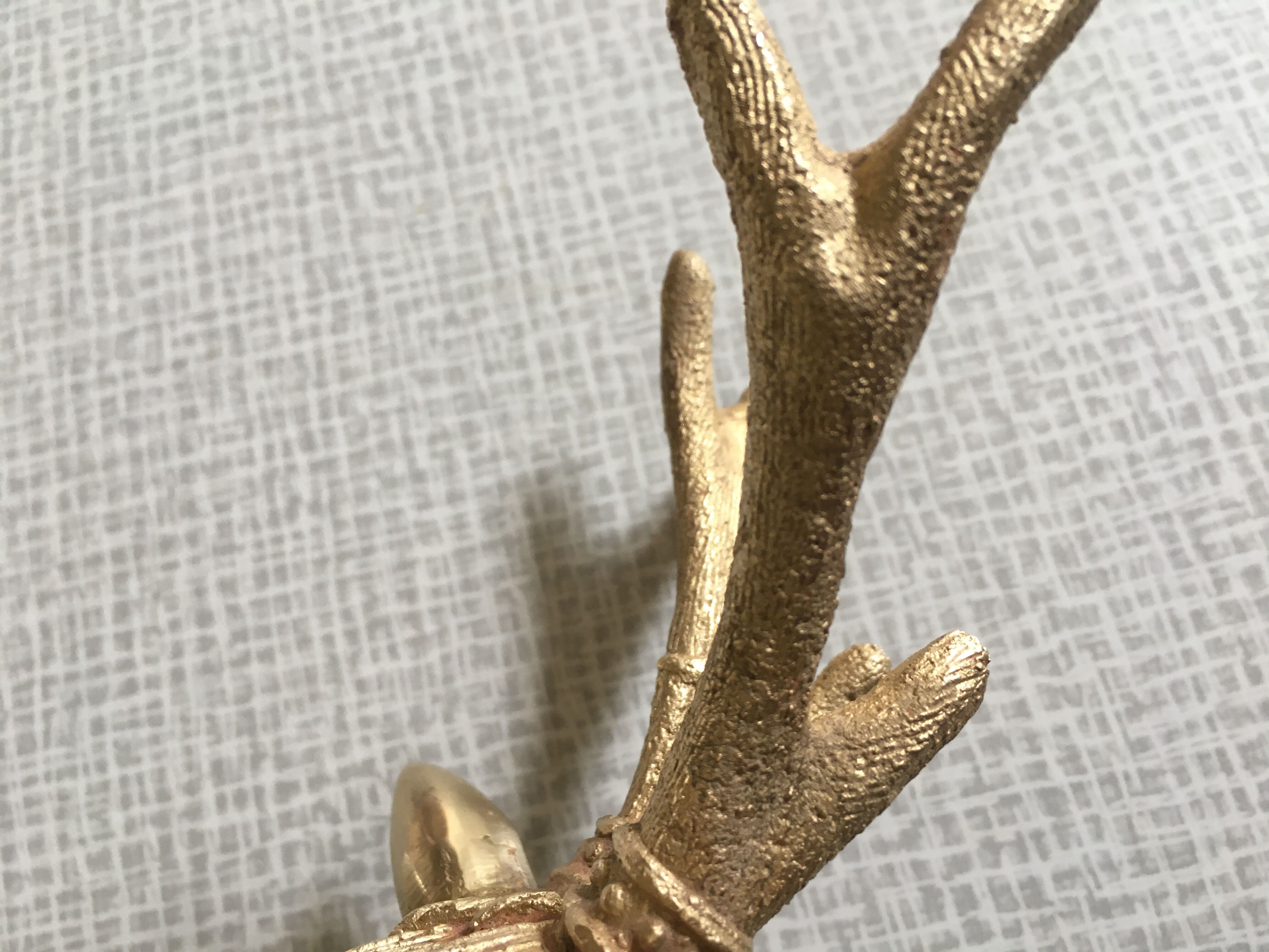 Vintage brass deer