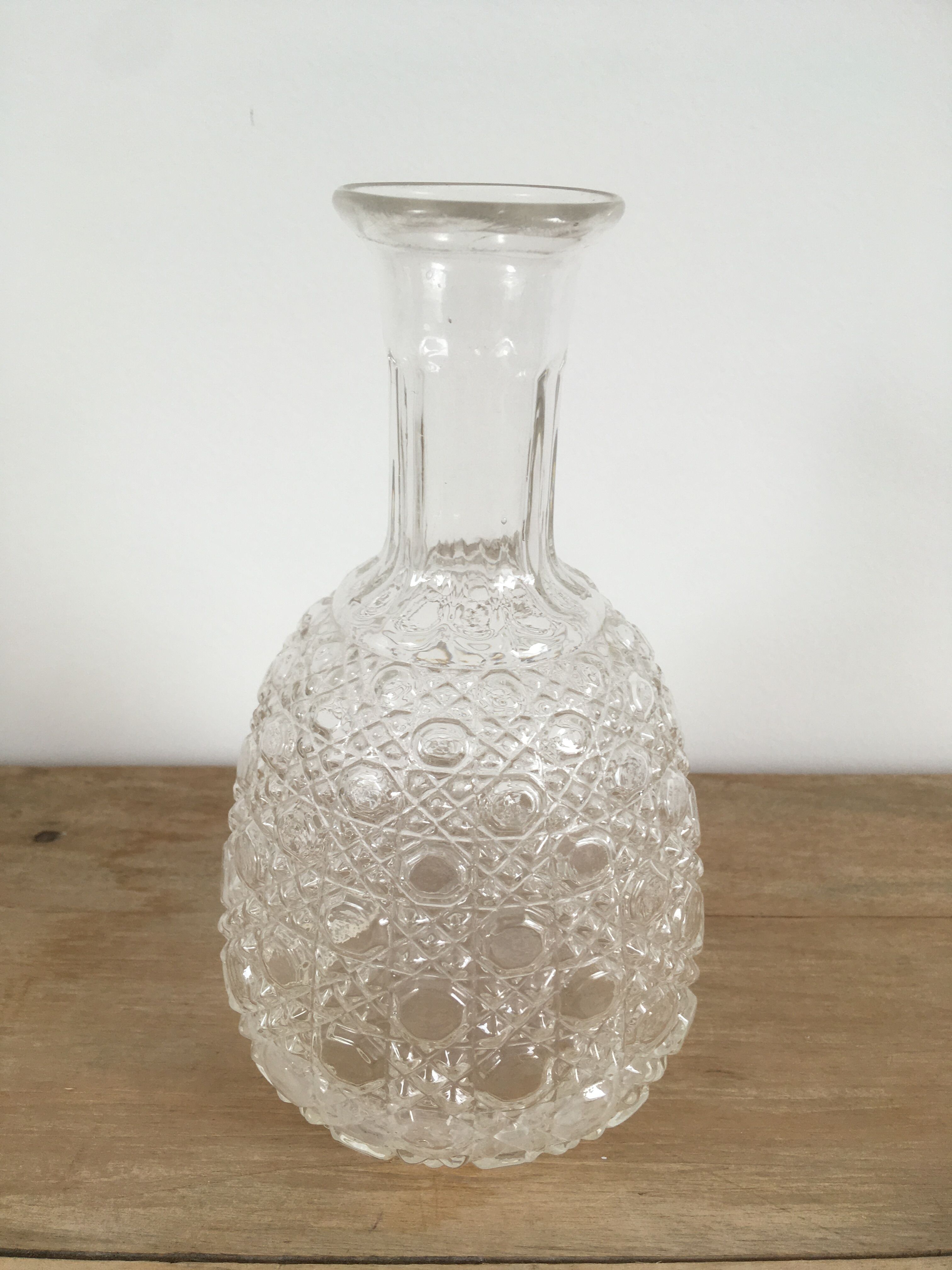 Molded glass vase