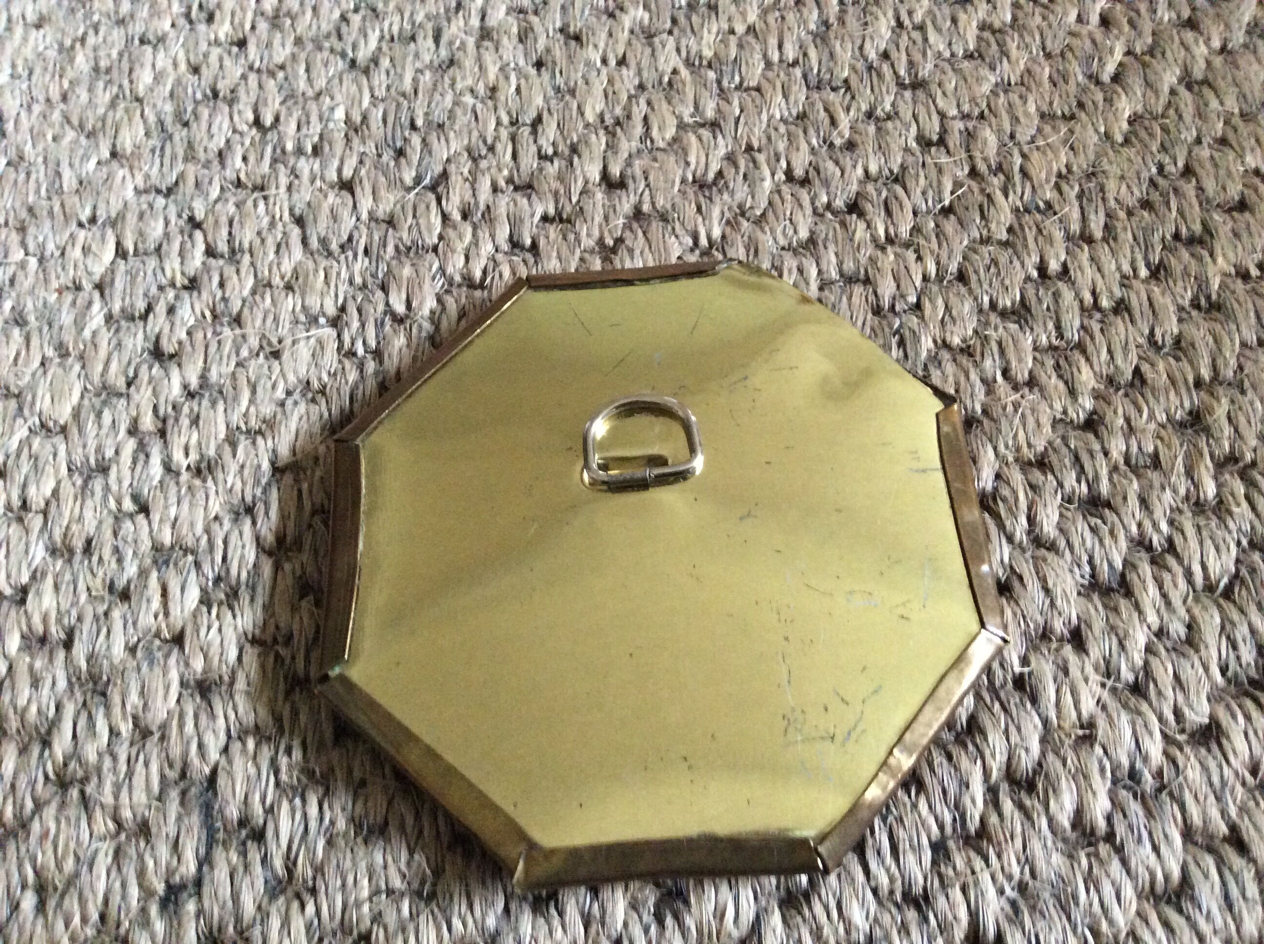 Brass mirror