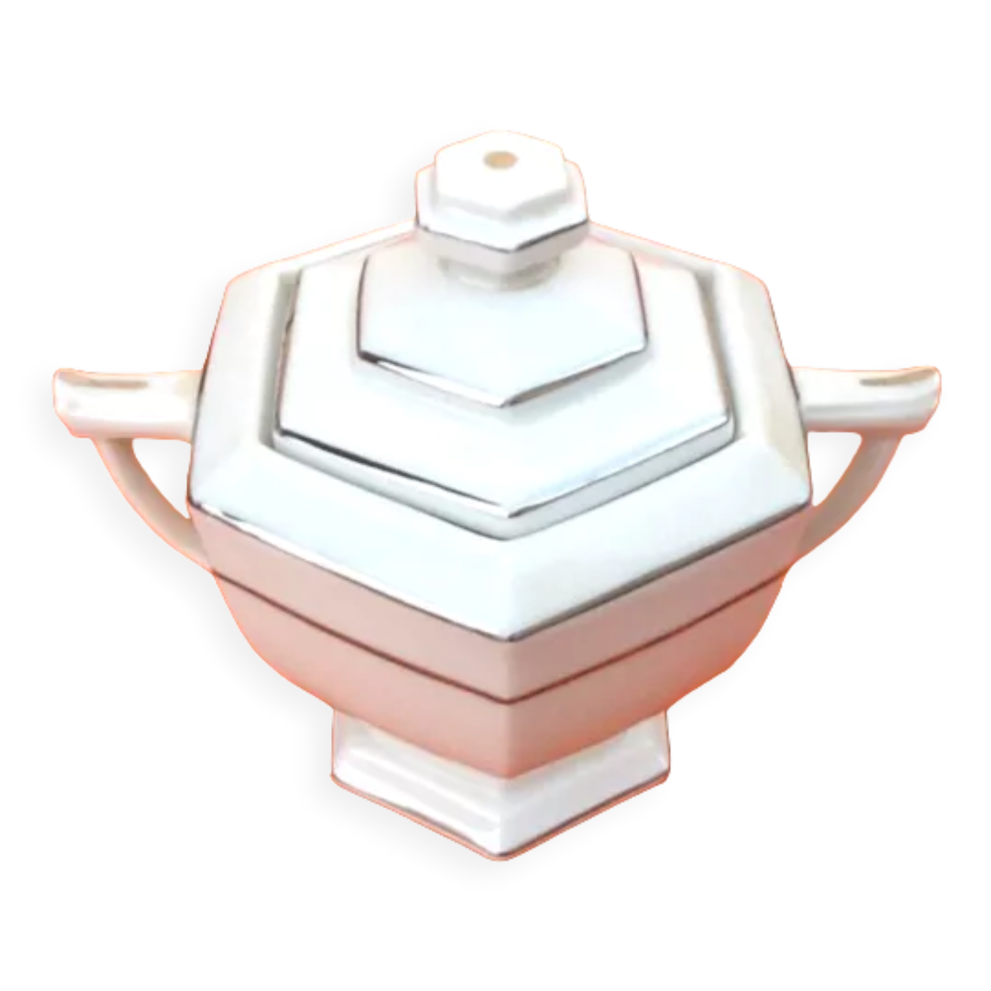 Art deco 1925 sugar box Limoges chapus and sons france