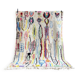 Large moroccan berber rug 200x290 cm – beni m'rirt