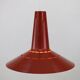 Dark red space age ceiling lamps by Bent Karlby for A. Schroder Kemi  -70's