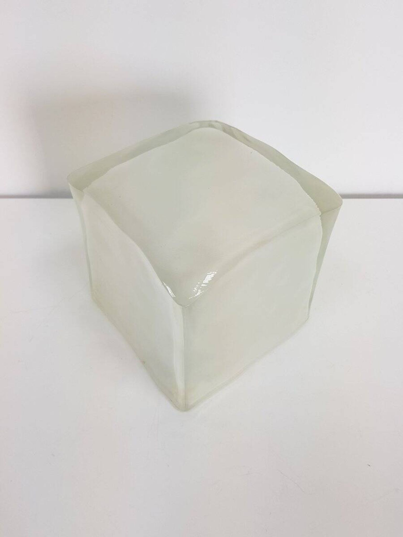 Lampe de table Iviken Ice Cube en verre d'Ikea, années 1990.