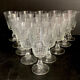 Set of 15 antique glasses