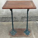 Ancienne table bistrot pied fonte