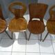 Suite de 4 chaises de Bistrot Baumann Dove Fourmi 1960