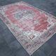 Vintage Persian Brick Red Rug, Hand Knotted Oriental Carpet, 209x325 Cm
