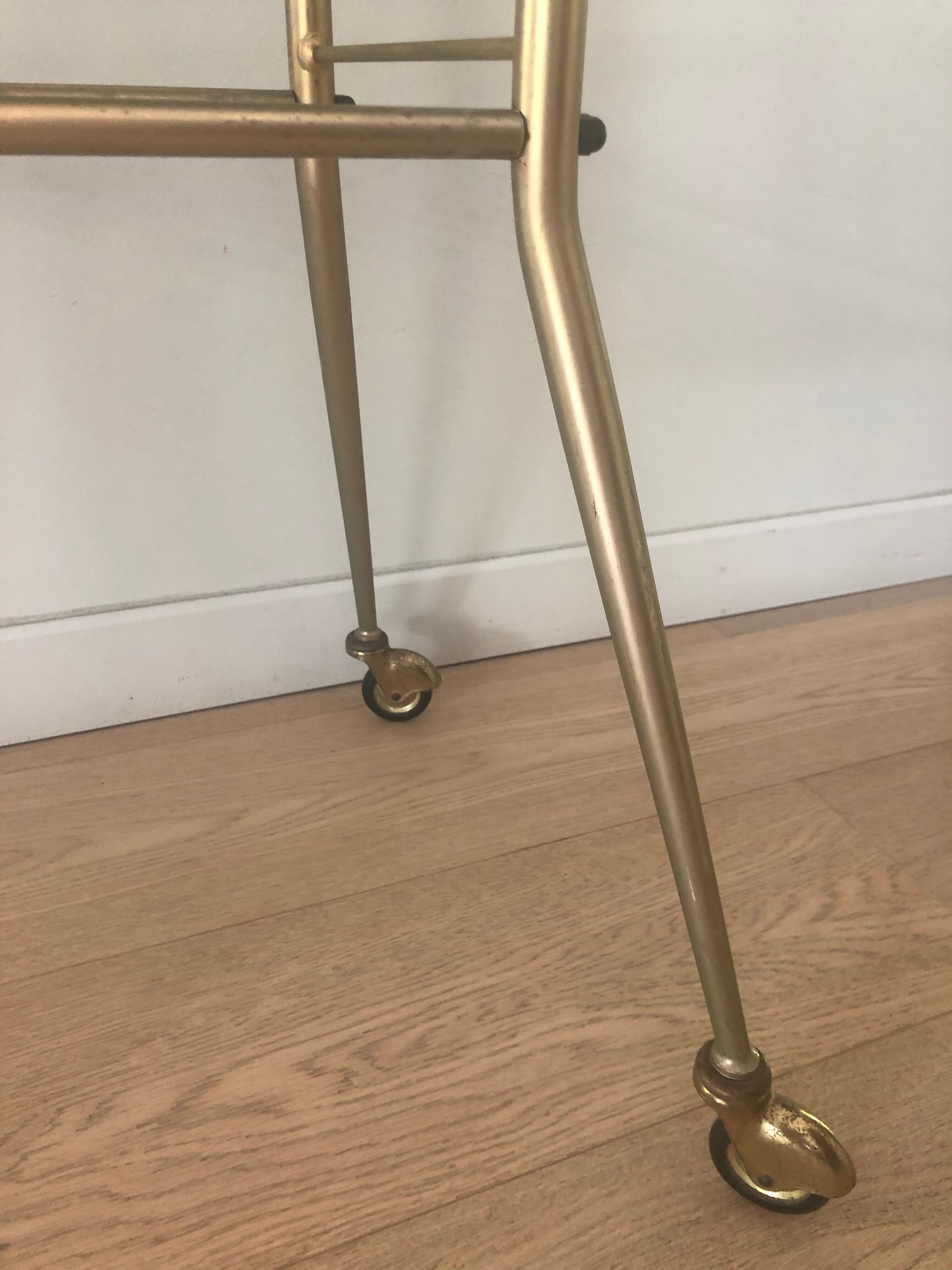 small glass-service table
