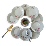 Service 9 assiettes dessert porcelaine ancienne Royal Tognana Italie