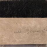 Engraving 1924 le chateau de cartes after chardin, signed berengier pencil, litho etching burin