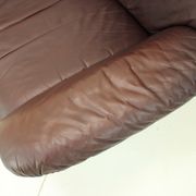 Fauteuil en cuir réglable scandinave par Peem, années 1970, finlande