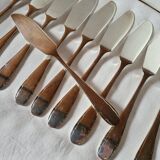12 Argental Fish Knives Silver Metal