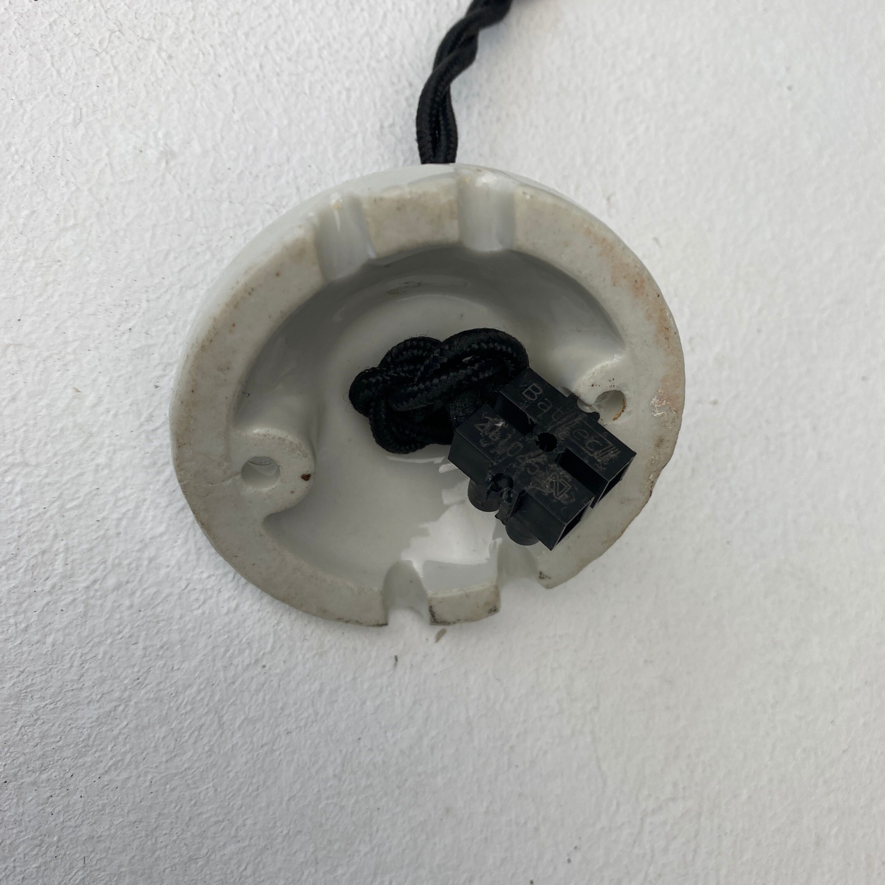 Former blue enamel industrial suspension