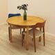 Round oak table, Danish design, 1960s, designer: Henning Kjærnulf