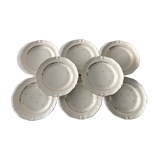 Service of 8 flat plates, Limoges