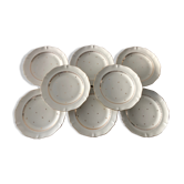 Service de 8 assiettes plates, Limoges
