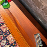 Scandinavian low sideboard in teak, 1960s/70s