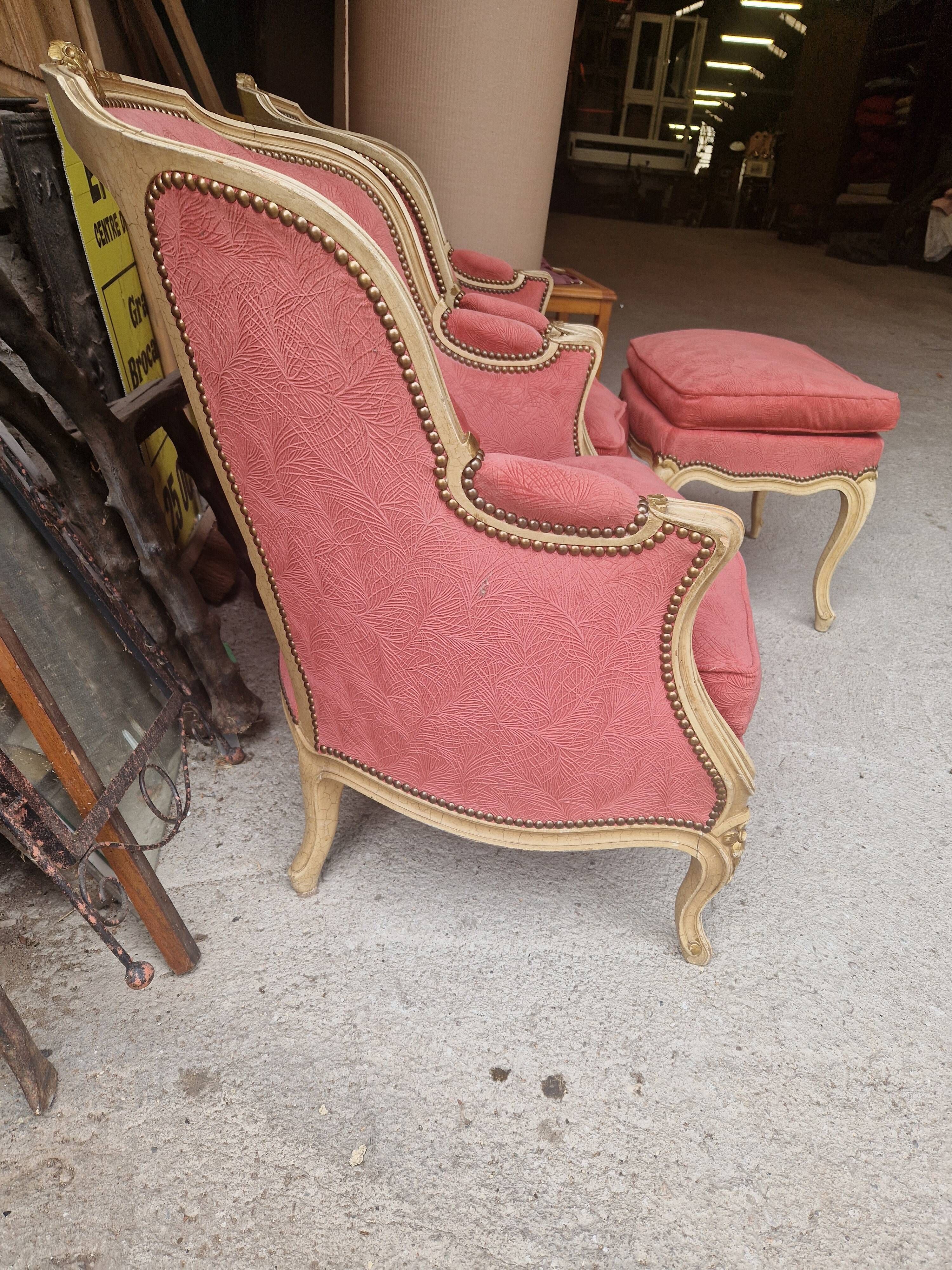 Bergère de style Louis XV