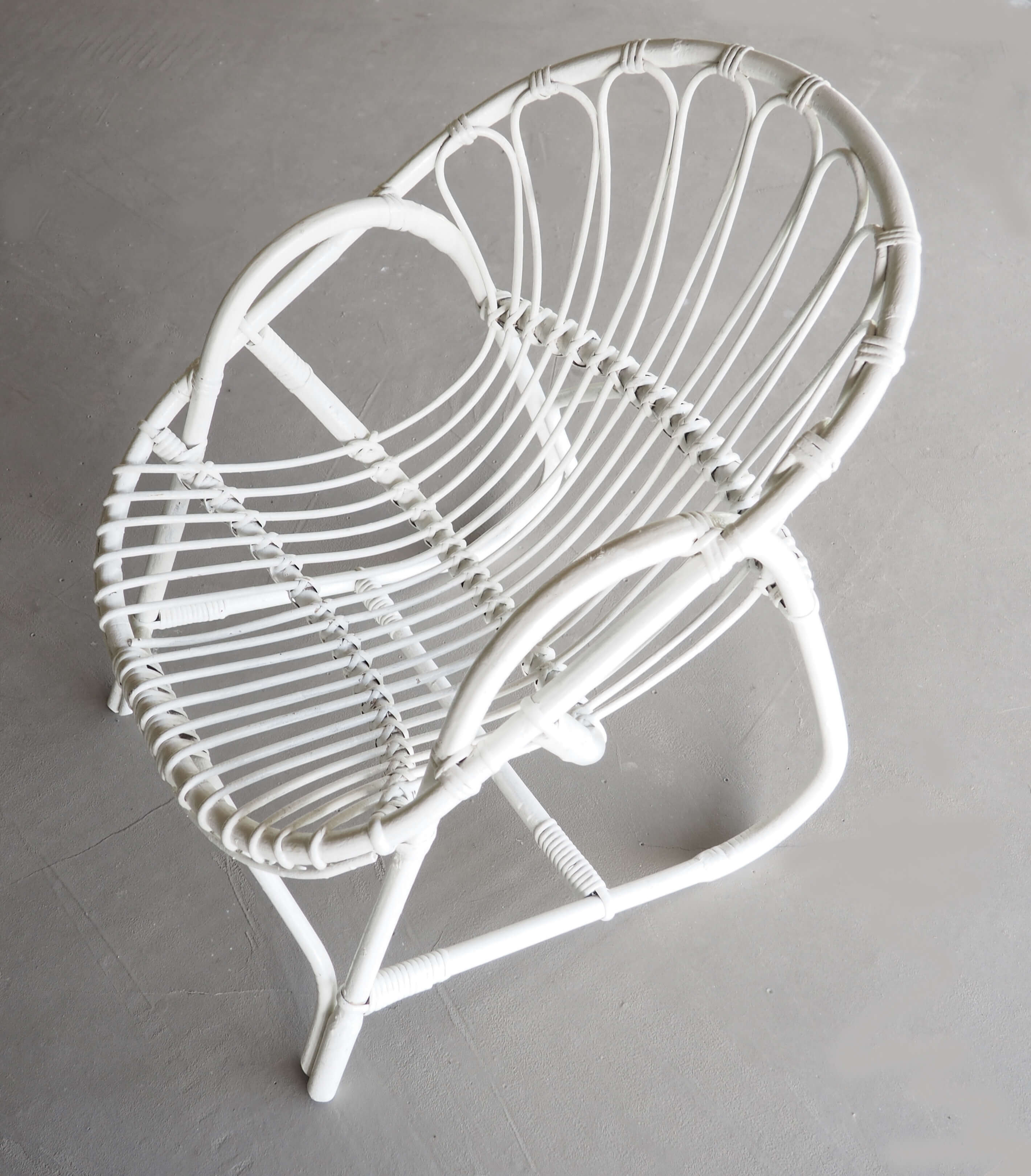 Paire de fauteuils rotin