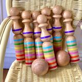 Wooden bowling game